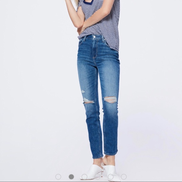 PAIGE VINTAGE JEANS high rise slim leg. - Picture 1 of 5
